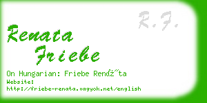 renata friebe business card